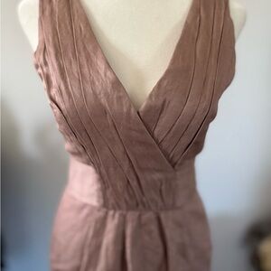 Banana Republic Mauve Open Back Fitted Dress